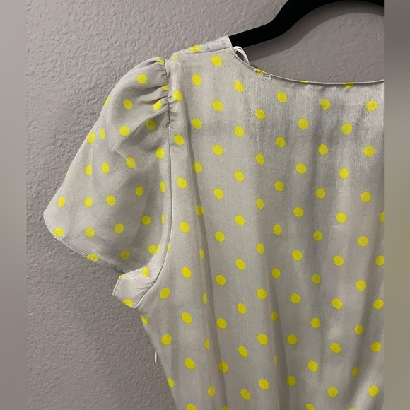 NWT ZARA Polka Dot Satin Dress - Picture 7 of 12